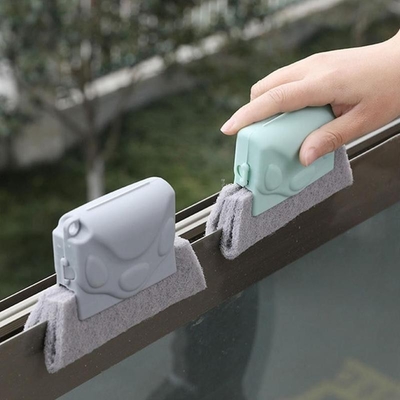 Outil magique en plastique de brosse de nettoyage de cannelure de fenêtre d'ABS