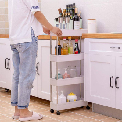 Grands approvisionnements en vrac détachables de cuisine roulant les étagères de service de support de stockage de chariot