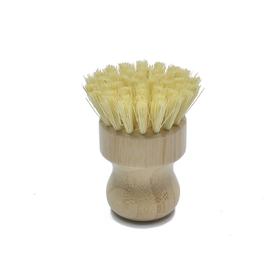 Le poil en bois de noix de coco de poignée de cuisine d'ODM balayent le volume pour Pan Pot Cleaning