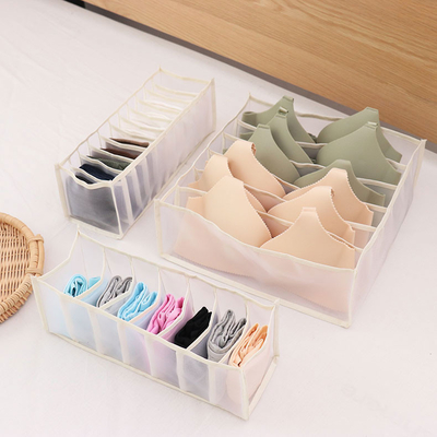 Boîte de rangement pliable de sous-vêtements de cabinet pour l'organisateur de soutien-gorge et de culotte