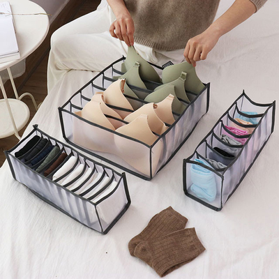 Boîte de rangement pliable de sous-vêtements de cabinet pour l'organisateur de soutien-gorge et de culotte