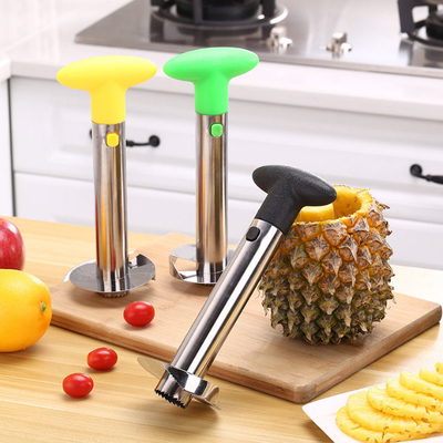 Épluchez la trancheuse de dénoyautage d'outil d'acier inoxydable d'ananas libre d'articles de ménage avec la poignée détachable
