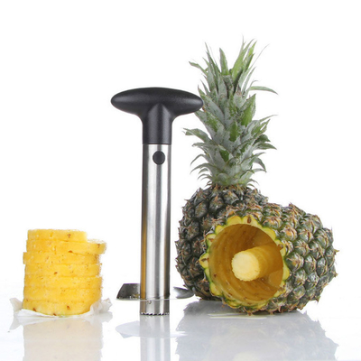 Épluchez la trancheuse de dénoyautage d'outil d'acier inoxydable d'ananas libre d'articles de ménage avec la poignée détachable