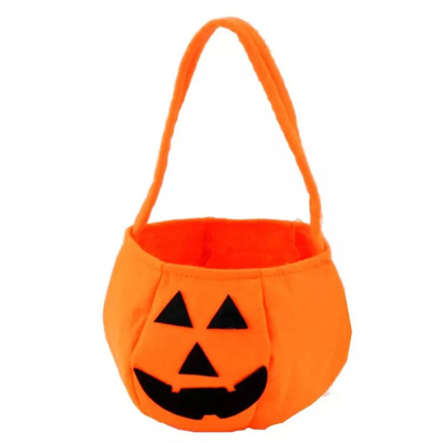 Noël non-tissé de Halloween ornemente le des bonbons ou un sort de seau de sucrerie de potiron
