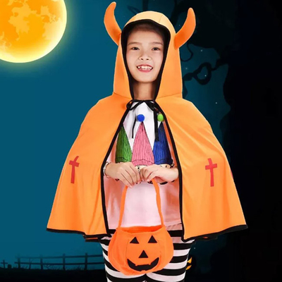 Noël non-tissé de Halloween ornemente le des bonbons ou un sort de seau de sucrerie de potiron