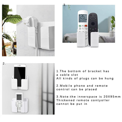 Plastique à télécommande fixé au mur d'articles de ménage de boîte de rangement du climatiseur TV