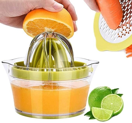 La cuisine en vrac manuelle fournit le presse-fruits orange de presse-fruits de citron la râpe de tasse de mesure