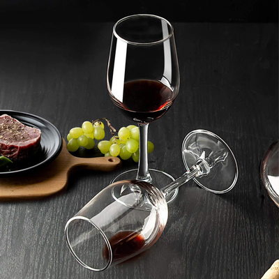 Verrerie en verre potable transparente de tasse de vin rouge de cuisine d'ODM en vrac