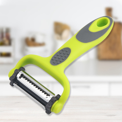 Articles de ménage rotatifs d'acier inoxydable Peeler 3 dans 1 pour le légume de pomme de terre