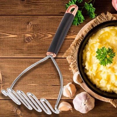 Broyeur de purée de pommes de terre de fil en métal d'outil d'articles de ménage d'acier inoxydable de cuisine