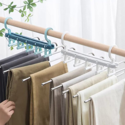 Cintre se pliant en plastique d'économie de l'espace d'articles de ménage séchant des supports pour des vêtements