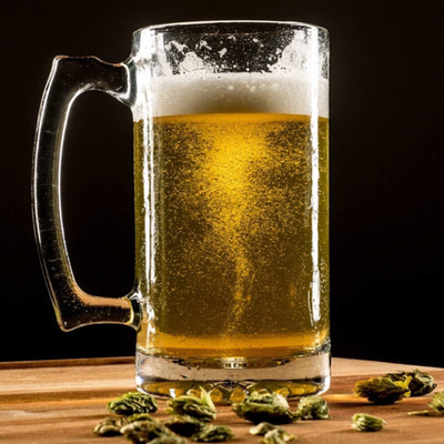 Bière personnalisée Stein Glass Mug With Handle d'extra large 35 onces