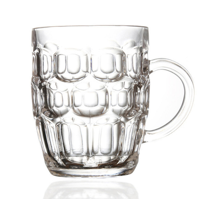Grandes tasses faites sur commande en plastique Dimple Stein Beer Mugs de boissons avec la poignée 20oz