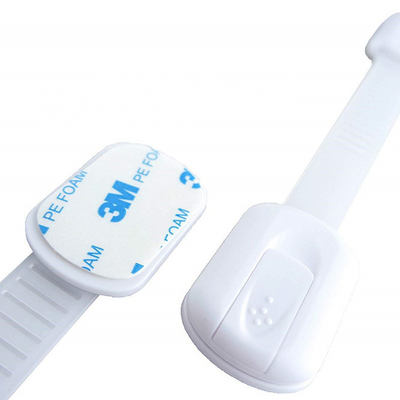 Courroies adhésives de serrure de porte de produits en plastique d'articles de ménage de Cabinet de tiroir pour la sécurité de bébés
