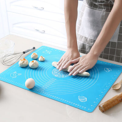 Non tapis de cuisson de bâton avec la pâtisserie Mat Dough Rolling Mat de silicone de mesures