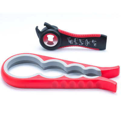 5 dans 1 fonction multi peuvent kit d'ouvreur de bouteille d'ouvreur avec la poignée de silicone