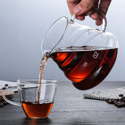 Fabricant de café essentiel fait main de Tools Borosilicate Glass de barman avec le filtre en verre d'entonnoir