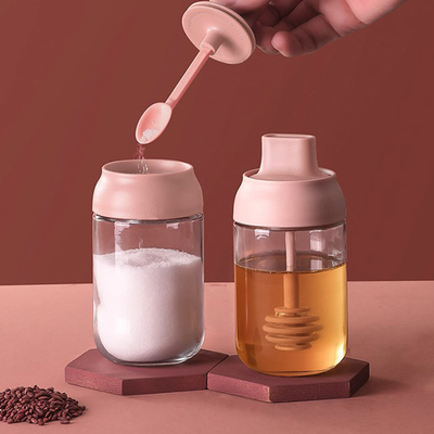 Récipients à condiments en verre transparent Assaisonnement Pots à épices de cuisine