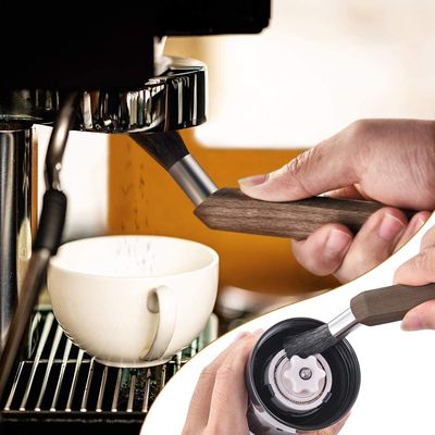 Barman naturel de Cleaning Brush For de broyeur de café d'expresso en bois de noix