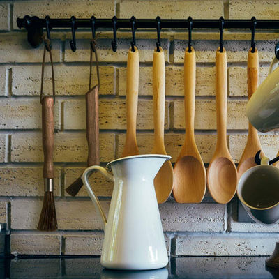 Barman naturel de Cleaning Brush For de broyeur de café d'expresso en bois de noix