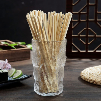 Baguettes en bambou jetables d'ustensiles de cuisine de 50 paires individuellement emballées