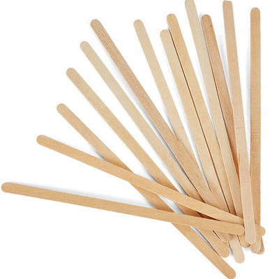 Grands bâtons en bois jetables d'émoi de café 5,5 pouces