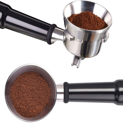 Café d'acier inoxydable dosant l'expresso de l'anneau 54mm dosant l'entonnoir