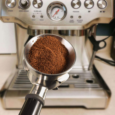 Café d'acier inoxydable dosant l'expresso de l'anneau 54mm dosant l'entonnoir