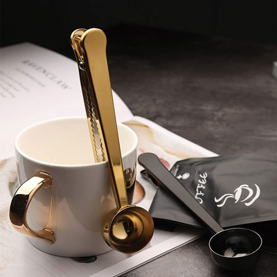 Scoop multicolore de café de l'acier inoxydable 304 avec la longue poignée