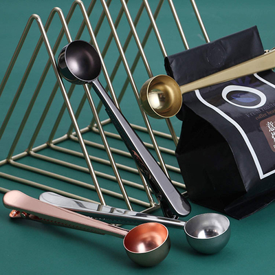 Scoop multicolore de café de l'acier inoxydable 304 avec la longue poignée