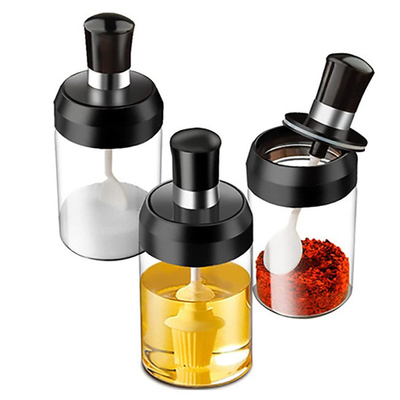 la cuisine Sugar Salt Spice Storage Containers cogne avec la cuillère
