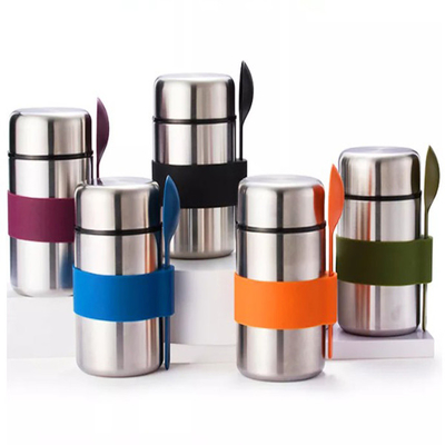 flacon isolé thermique de gamelle de vide de l'acier inoxydable 400ml avec la cuillère