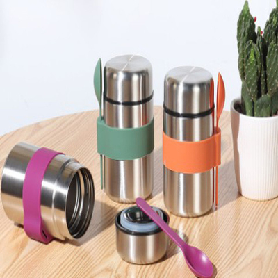 flacon isolé thermique de gamelle de vide de l'acier inoxydable 400ml avec la cuillère
