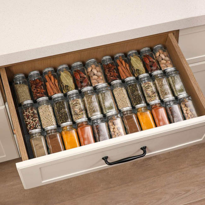 pot de assaisonnement d'épice en verre de 4oz 24pcs réglé avec le chapeau hermétique