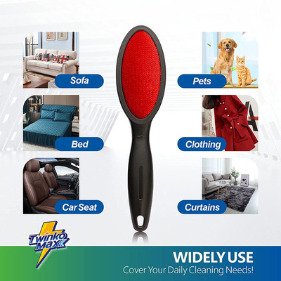 Le double a dégrossi les vêtements magiques de fibre que la brosse de rouleau de solvant de cheveux pour des vêtements couvrent le tapis
