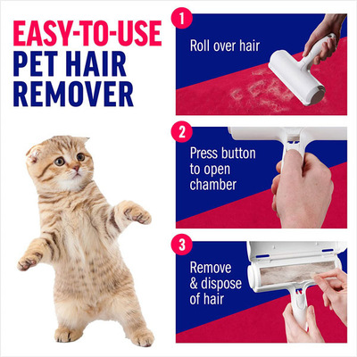 Rouleau viable en plastique en nylon de fibre de fourrure d'animal familier et de solvant de fibre pour le tapis de divan