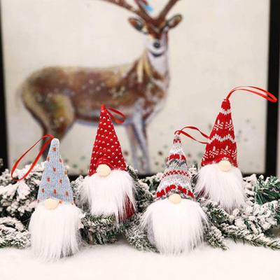 Noël fait main de Halloween ornemente des Gnomes de peluche pour l'arbre de Noël