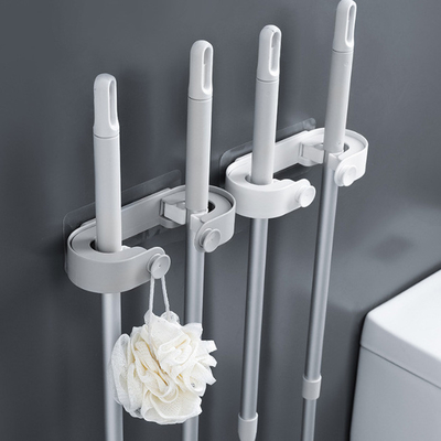 Balai d'ABS et bâti en plastique de mur de support de balai pour la cuisine à la maison de salle de bains