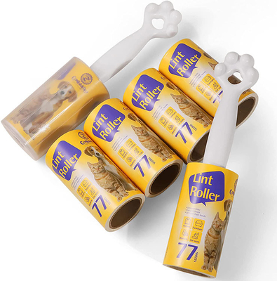 Le rouleau collant en plastique de Cat Paw Shaped Lint Remover Roller pour des vêtements couvre des sièges de voiture