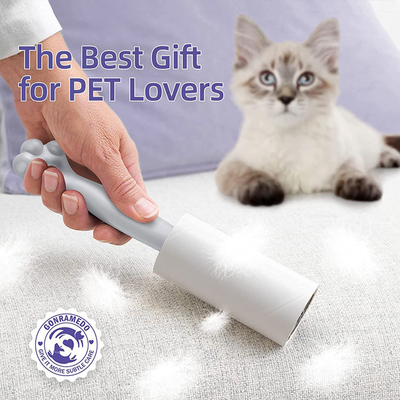 Le rouleau collant en plastique de Cat Paw Shaped Lint Remover Roller pour des vêtements couvre des sièges de voiture