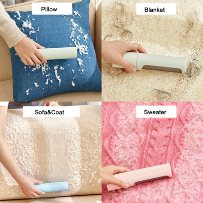 Solvant en plastique réutilisable de brosse de fibre de fourrure pour le chien Cat Carpet Clothes