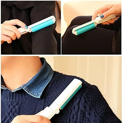 brosse de rouleau de solvant de 18.7cm Mini Plastic Carpet Clothes Hair pour Cat Dog