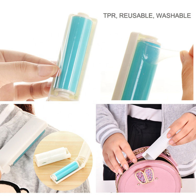 brosse de rouleau de solvant de 18.7cm Mini Plastic Carpet Clothes Hair pour Cat Dog