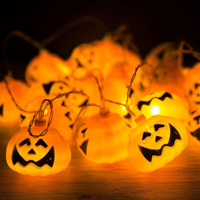 Lumières extérieures d'intérieur de ficelle de potiron des ornements LED de Noël de Halloween