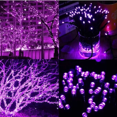 lumières imperméables actionnées solaires de ficelle de Noël de 20m LED pour la décoration de mariage de partie