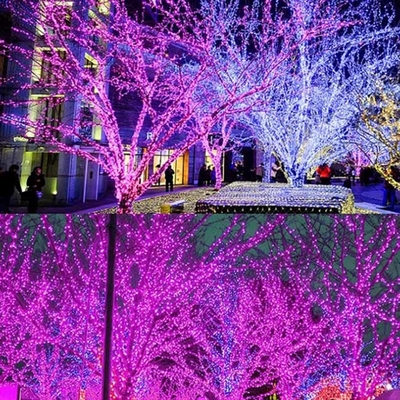 lumières imperméables actionnées solaires de ficelle de Noël de 20m LED pour la décoration de mariage de partie
