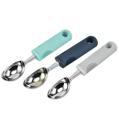 Le en vrac d'approvisionnements de cuisine d'acier inoxydable crème le scoop 25mm avec non la poignée de glissement