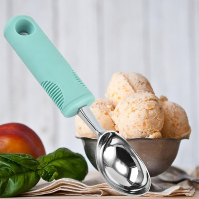 Le en vrac d'approvisionnements de cuisine d'acier inoxydable crème le scoop 25mm avec non la poignée de glissement