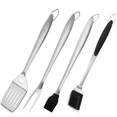Les outils et les accessoires résistants de BARBECUE ont placé grillant pour l'arrière-cour extérieur