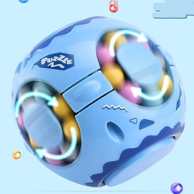 Cube deux en Toy Decompression Puzzle Magic Bean de gyroscope de bout du doigt dans un